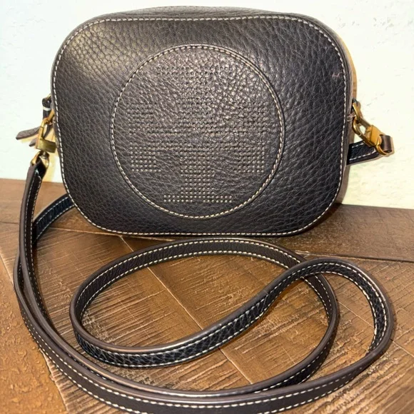 Tory Burch Perry Bombé Mini Camera Crossbody Bag Black - Picture 1 of 7